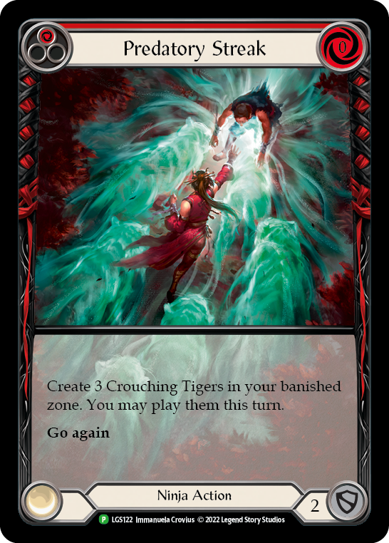 Predatory Streak (Red) [LGS122] (Promo)  Rainbow Foil | RetroPlay Games