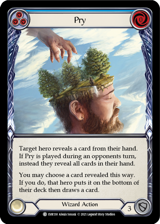 Pry (Blue) [EVR130] (Everfest)  1st Edition Rainbow Foil | RetroPlay Games