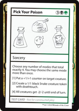 Pick Your Poison (2021 Edition) [Mystery Booster Playtest Cards] | RetroPlay Games