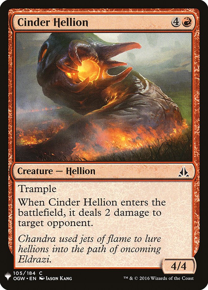 Cinder Hellion [Mystery Booster] | RetroPlay Games