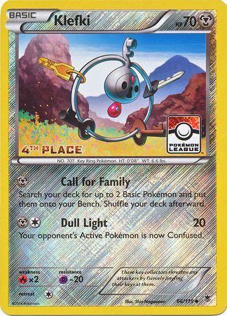 Klefki (66/119) (League Promo 4th Place) [XY: Phantom Forces] | RetroPlay Games