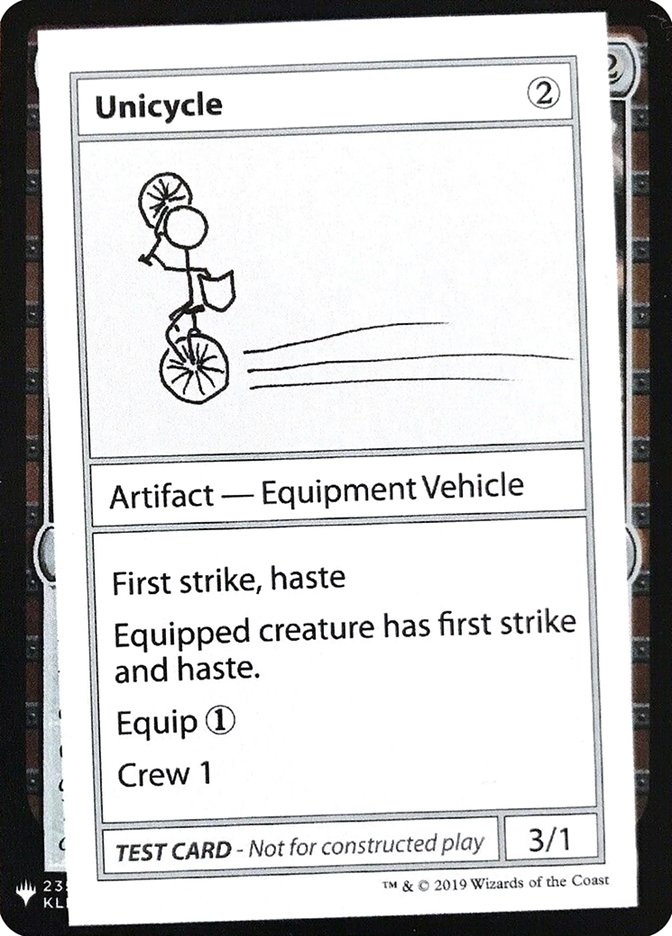 Unicycle [Mystery Booster Playtest Cards] | RetroPlay Games