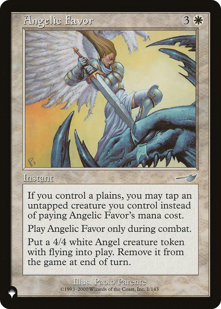 Angelic Favor [The List Reprints] | RetroPlay Games