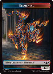 Elemental (0027) // Monk Double-Sided Token [Tarkir: Dragonstorm Commander Tokens] | RetroPlay Games