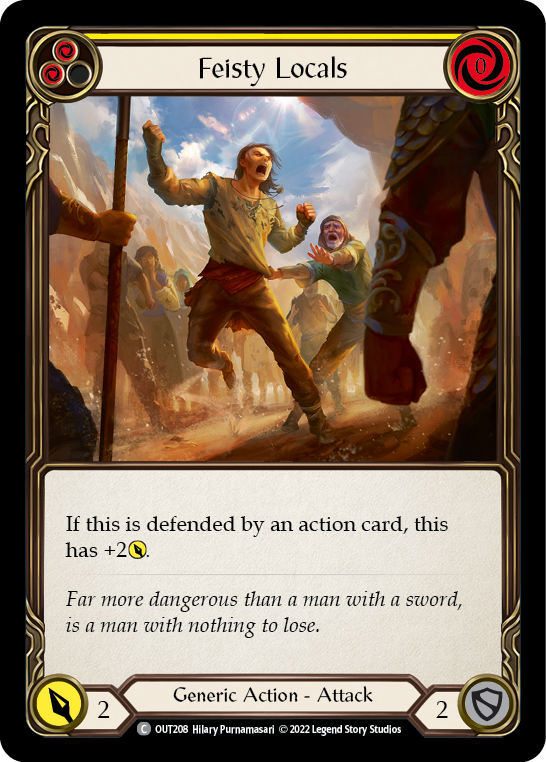 Feisty Locals (Yellow) [OUT208] (Outsiders)  Rainbow Foil | RetroPlay Games