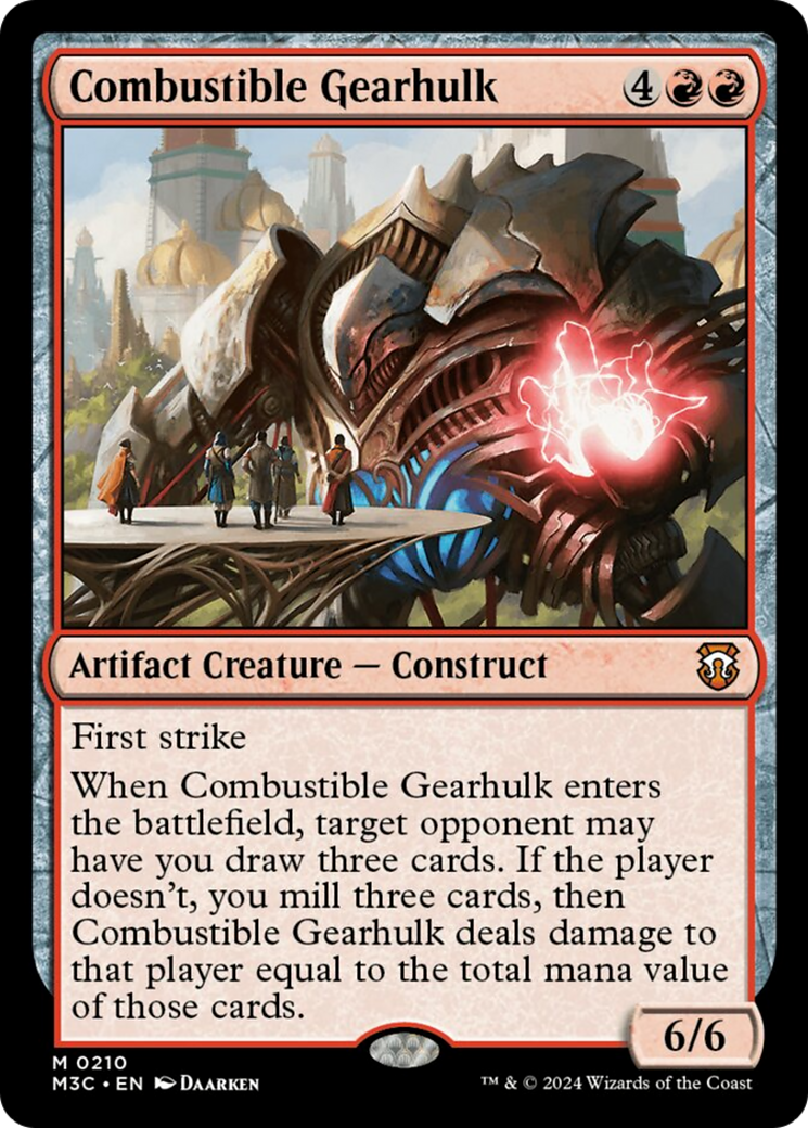 Combustible Gearhulk [Modern Horizons 3 Commander] | RetroPlay Games