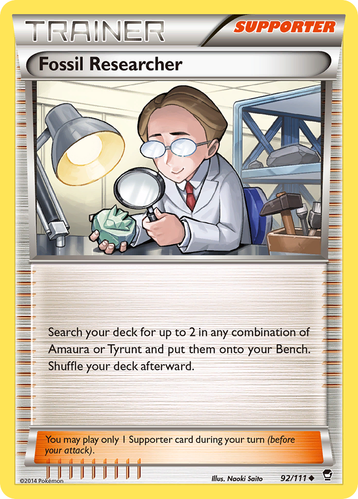 Fossil Researcher (92/111) [XY: Furious Fists] | RetroPlay Games