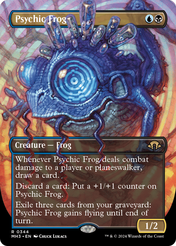 Psychic Frog (Borderless) [Modern Horizons 3] | RetroPlay Games