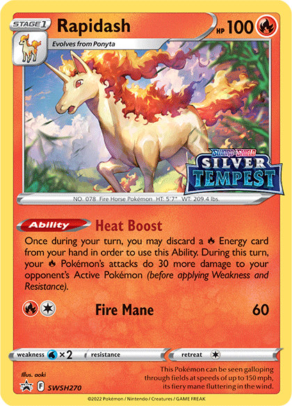 Rapidash (SWSH270) (Prerelease) [Sword & Shield: Black Star Promos] | RetroPlay Games