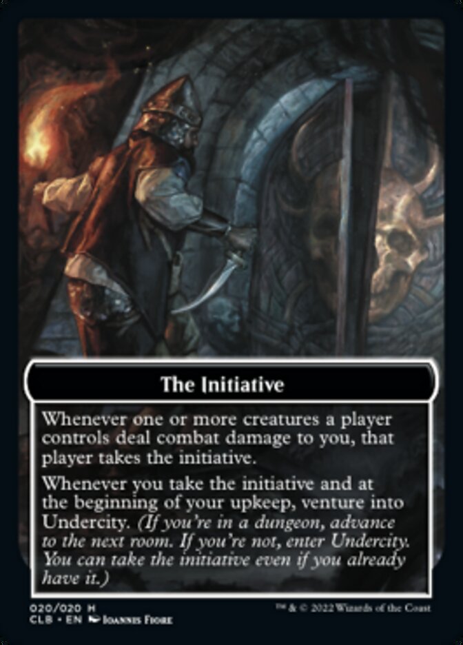 The Initiative // Undercity Double-Sided Token [Commander Legends: Battle for Baldur's Gate Tokens] | RetroPlay Games