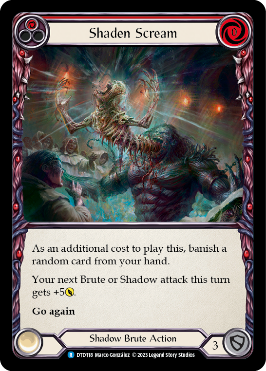 Shaden Scream (Red) [DTD118] (Dusk Till Dawn)  Rainbow Foil | RetroPlay Games