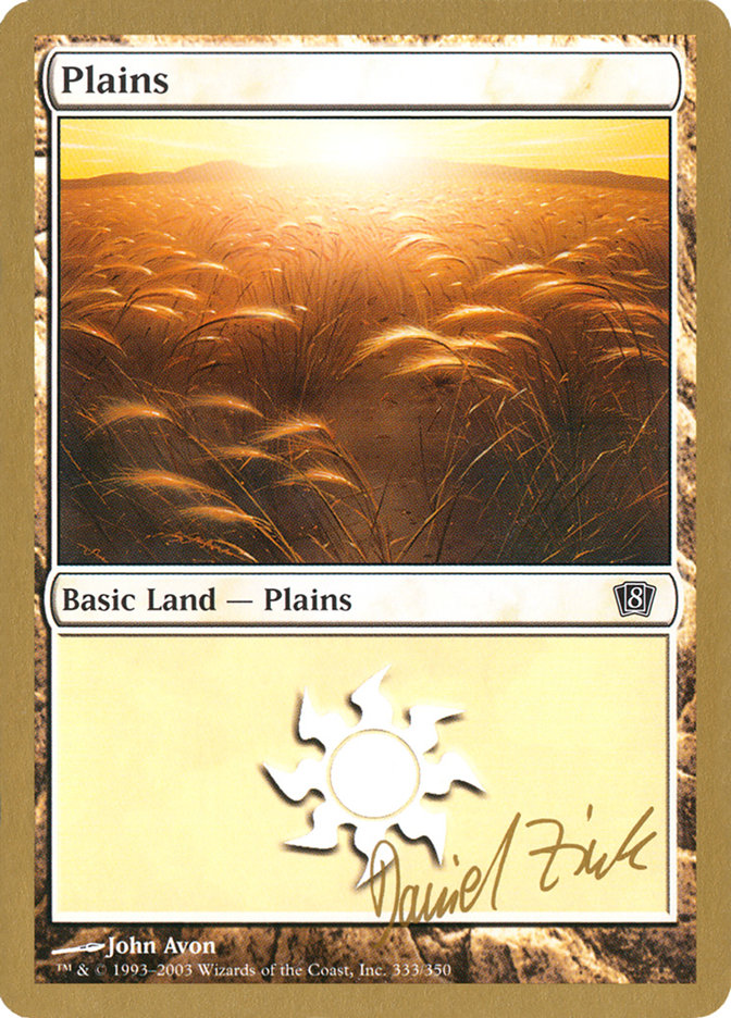 Plains (dz333) (Daniel Zink) [World Championship Decks 2003] | RetroPlay Games