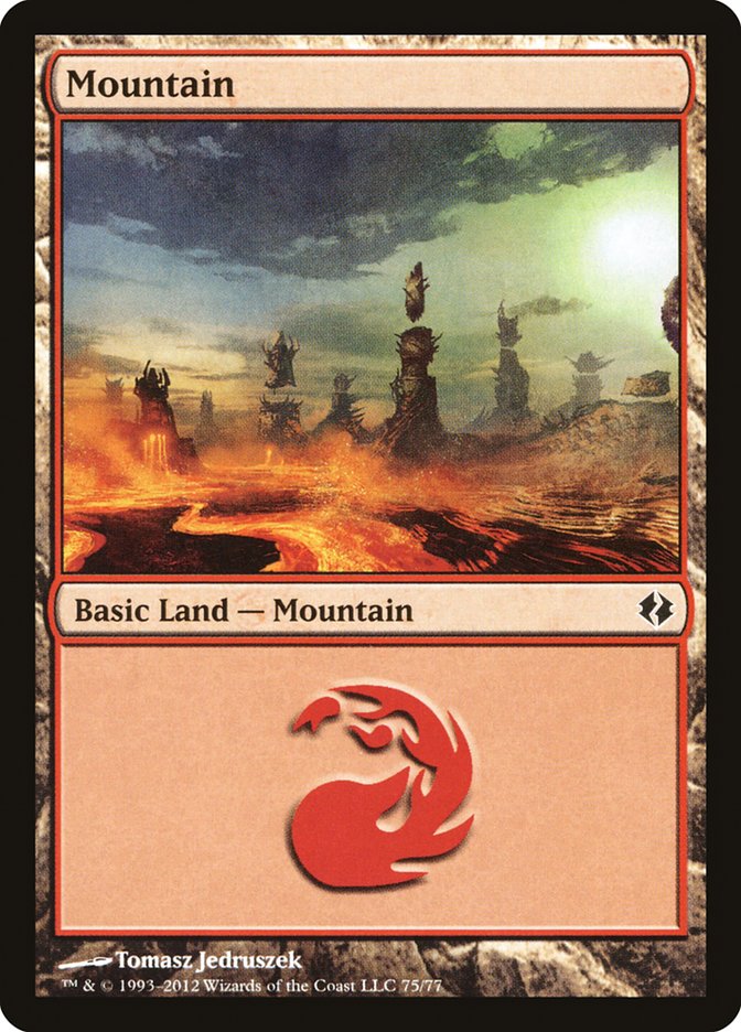 Mountain (75) [Duel Decks: Venser vs. Koth] | RetroPlay Games
