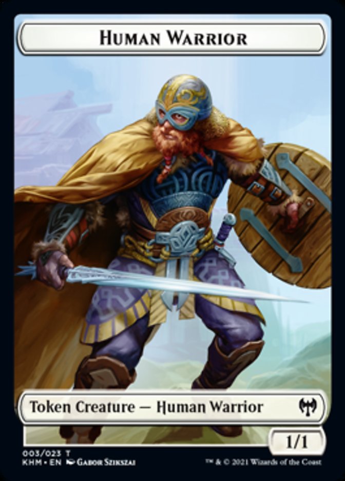 Human Warrior Token [Kaldheim Tokens] | RetroPlay Games