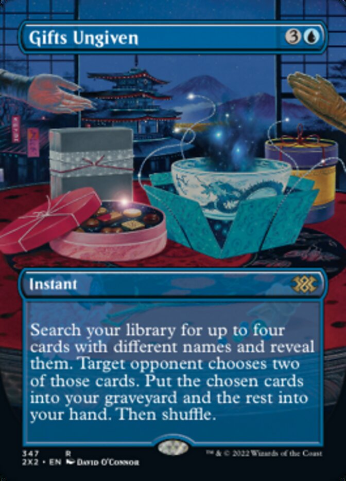 Gifts Ungiven (Borderless Alternate Art) [Double Masters 2022] | RetroPlay Games