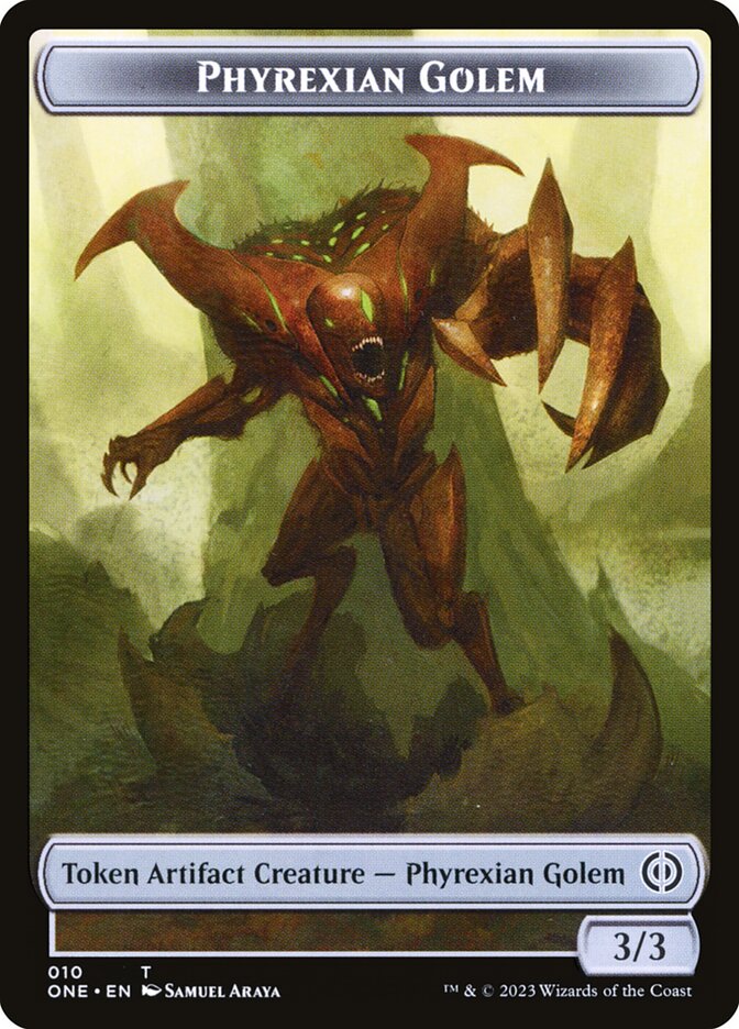 Phyrexian Goblin // Phyrexian Golem Double-Sided Token [Phyrexia: All Will Be One Tokens] | RetroPlay Games