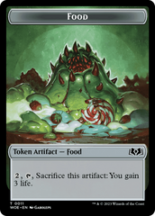 Elemental // Food (0011) Double-Sided Token [Wilds of Eldraine Tokens] | RetroPlay Games