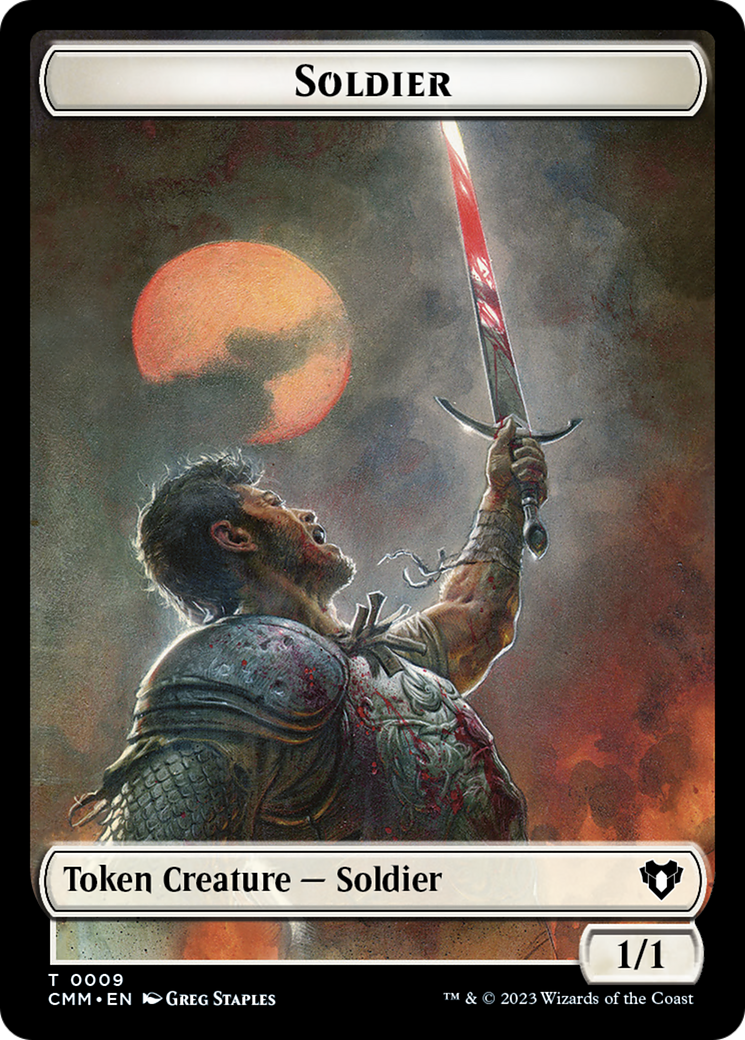 Soldier Token [Commander Masters Tokens] | RetroPlay Games