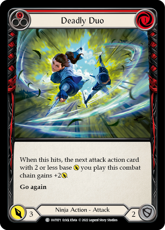Deadly Duo (Red) [OUT071] (Outsiders)  Rainbow Foil | RetroPlay Games