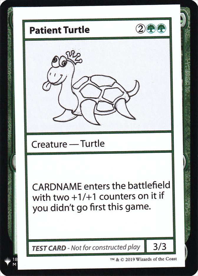 Patient Turtle [Mystery Booster Playtest Cards] | RetroPlay Games