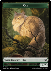 Elemental // Cat Double-Sided Token [Bloomburrow Commander Tokens] | RetroPlay Games