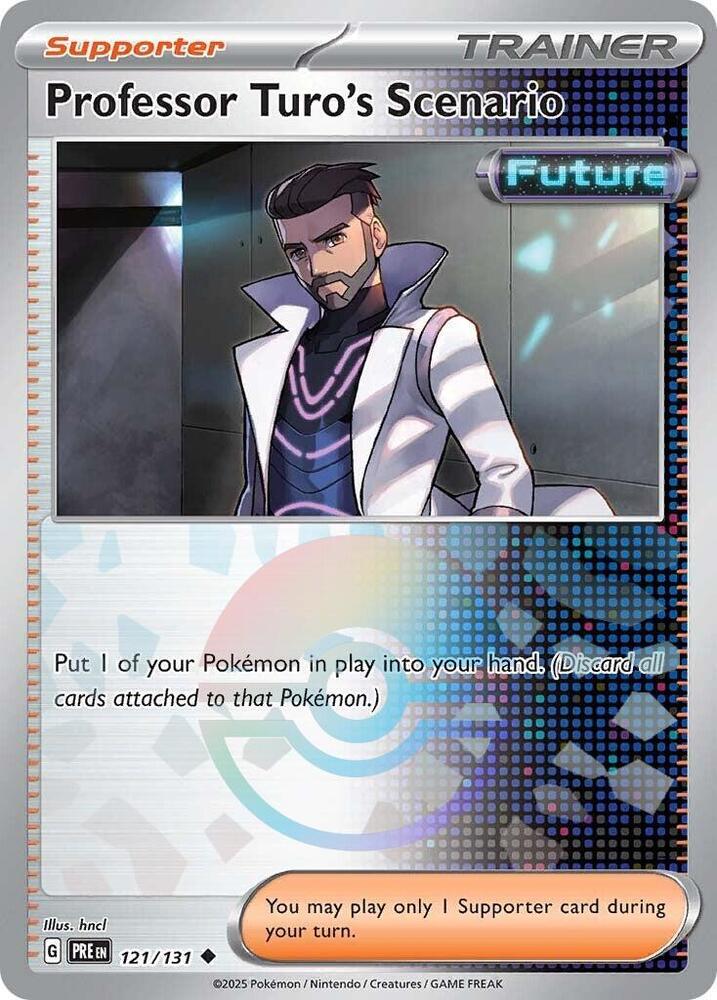 Professor Turo's Scenario (121/131) (Poke Ball Pattern) [Scarlet & Violet: Prismatic Evolutions] | RetroPlay Games