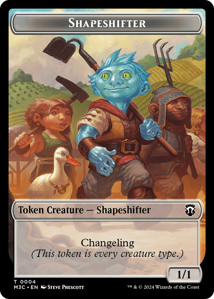 Shapeshifter (0004) // Copy Double-Sided Token [Modern Horizons 3 Commander Tokens] | RetroPlay Games