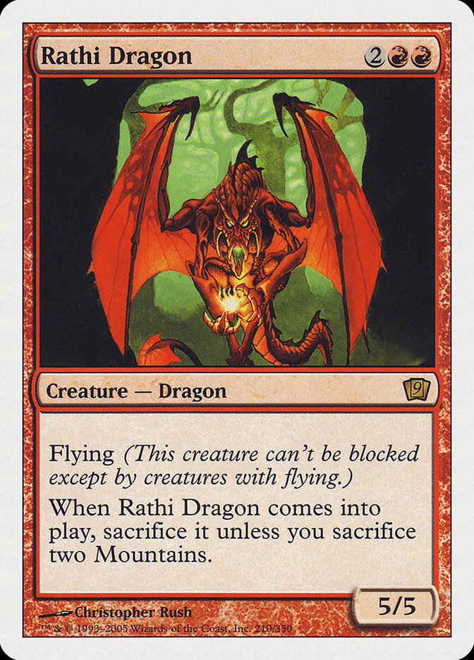 Rathi Dragon (9th Edition) [Oversize Cards] | RetroPlay Games