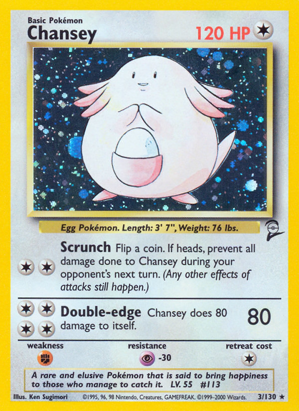 Chansey (3/130) [Base Set 2] | RetroPlay Games