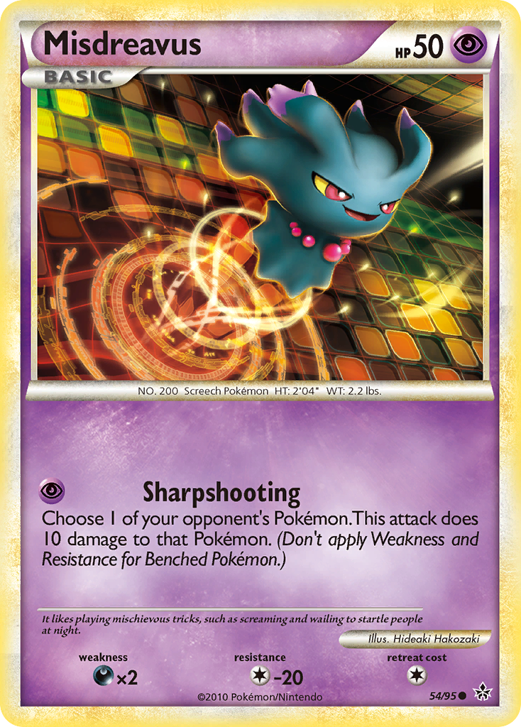 Misdreavus (54/95) [HeartGold & SoulSilver: Unleashed] | RetroPlay Games