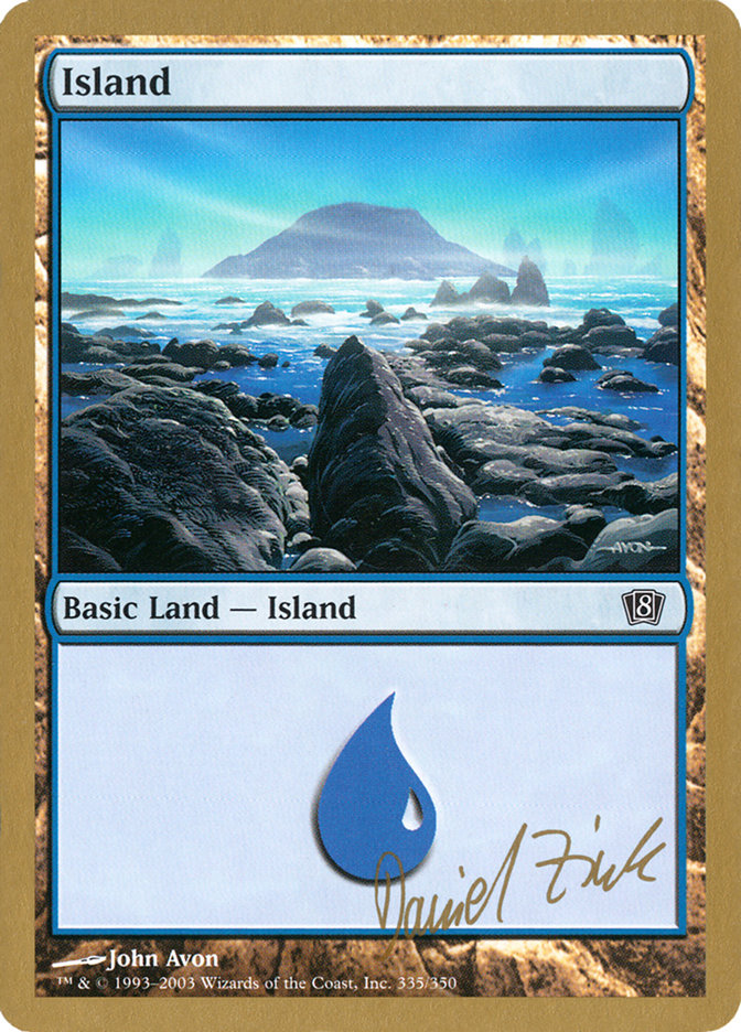 Island (dz335) (Daniel Zink) [World Championship Decks 2003] | RetroPlay Games