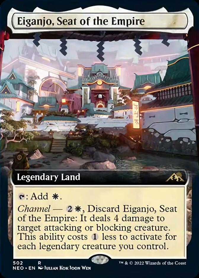 Eiganjo, Seat of the Empire (Extended Art) [Kamigawa: Neon Dynasty] | RetroPlay Games