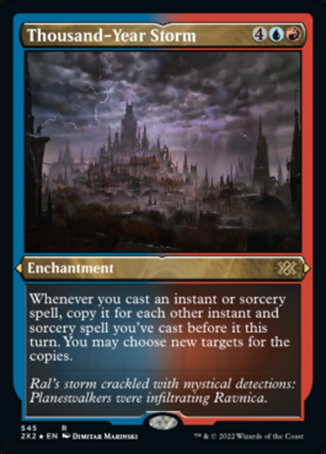 Thousand-Year Storm (Foil Etched) [Double Masters 2022] | RetroPlay Games