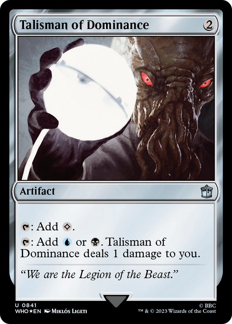 Talisman of Dominance (Surge Foil) [Doctor Who] | RetroPlay Games