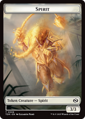 Spirit (0008) // Spirit (0009) Double-Sided Token [Tarkir: Dragonstorm Tokens] | RetroPlay Games