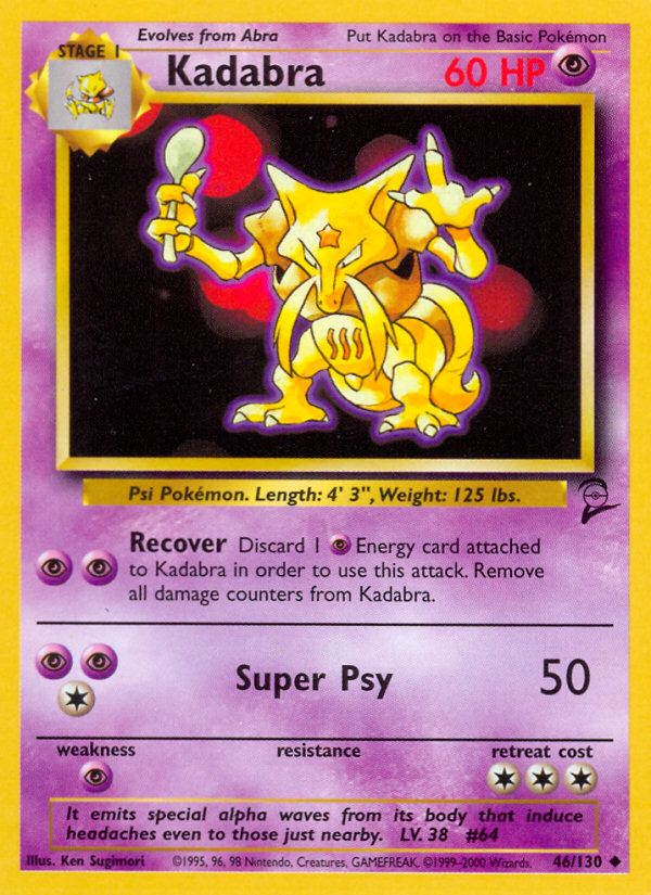 Kadabra (46/130) [Base Set 2] | RetroPlay Games