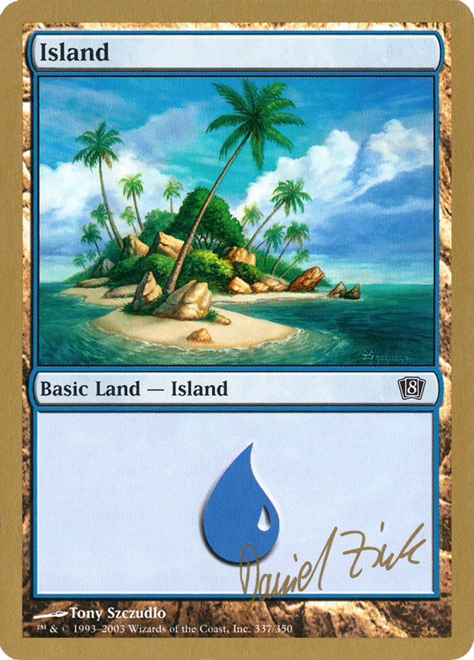 Island (dz337) (Daniel Zink) [World Championship Decks 2003] | RetroPlay Games