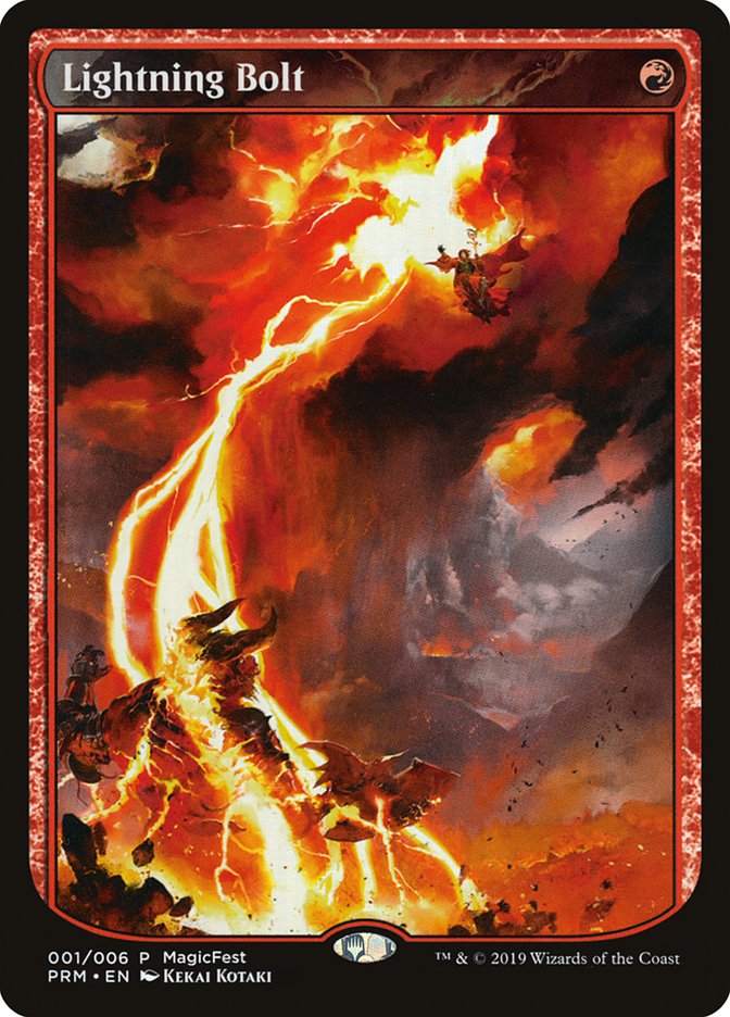 Lightning Bolt (Textless) [MagicFest 2019] | RetroPlay Games