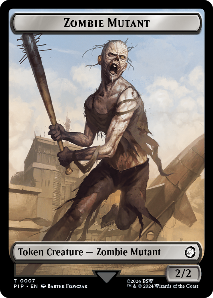 Zombie Mutant // Copy Double-Sided Token [Fallout Tokens] | RetroPlay Games