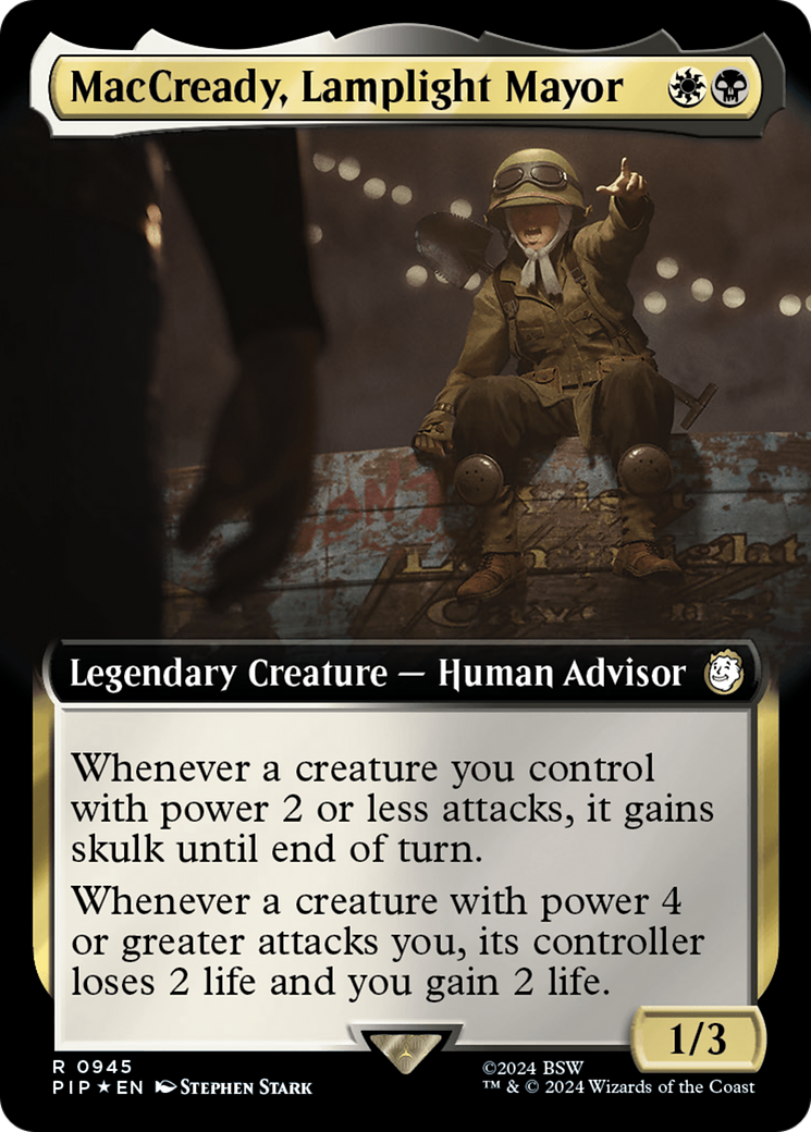 MacCready, Lamplight Mayor (Extended Art) (Surge Foil) [Fallout] | RetroPlay Games