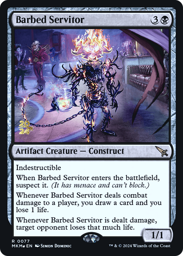 Barbed Servitor [Murders at Karlov Manor Prerelease Promos] | RetroPlay Games