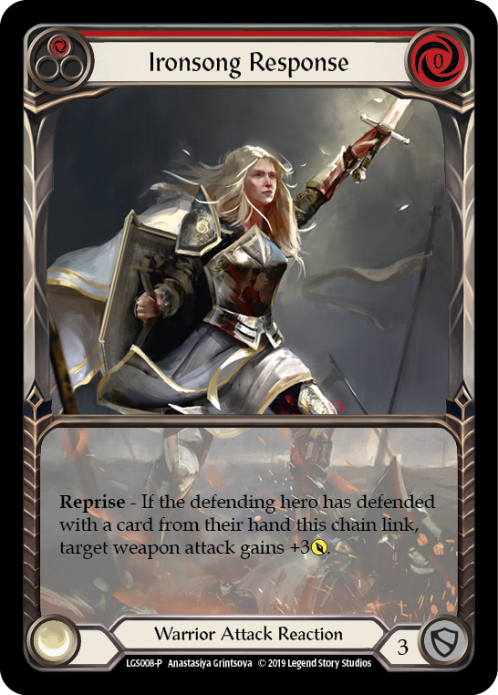 Ironsong Response (Red) [LGS008-P] (Promo)  1st Edition Normal | RetroPlay Games