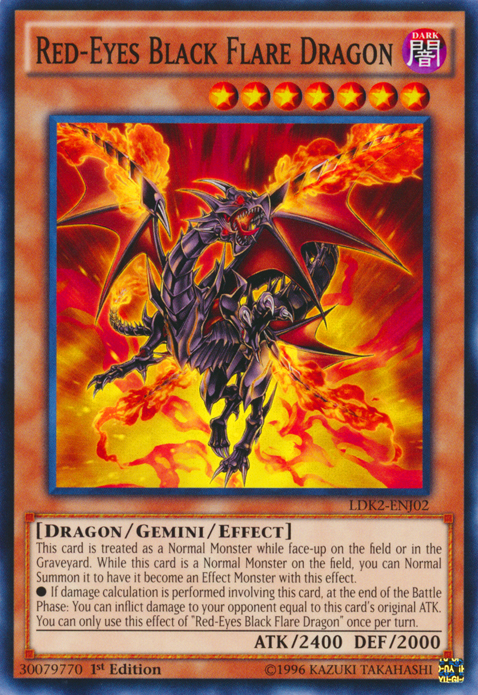 Red-Eyes Black Flare Dragon [LDK2-ENJ02] Common | RetroPlay Games