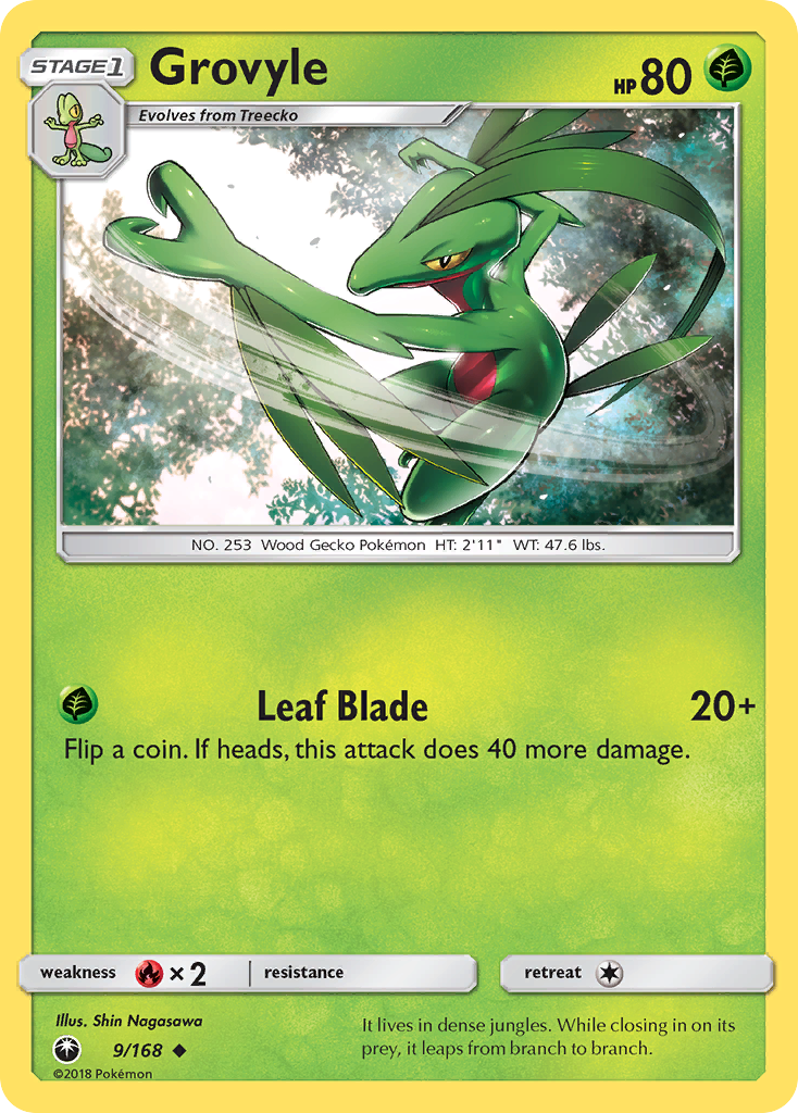 Grovyle (9/168) [Sun & Moon: Celestial Storm] | RetroPlay Games