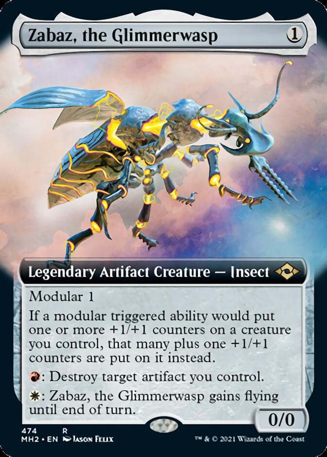 Zabaz, the Glimmerwasp (Extended Art) [Modern Horizons 2] | RetroPlay Games