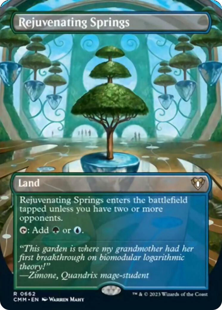 Rejuvenating Springs (Borderless Alternate Art) [Commander Masters] | RetroPlay Games