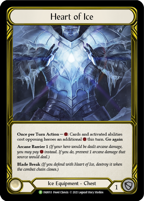 Heart of Ice (Golden) [FAB053] (Promo)  Cold Foil | RetroPlay Games