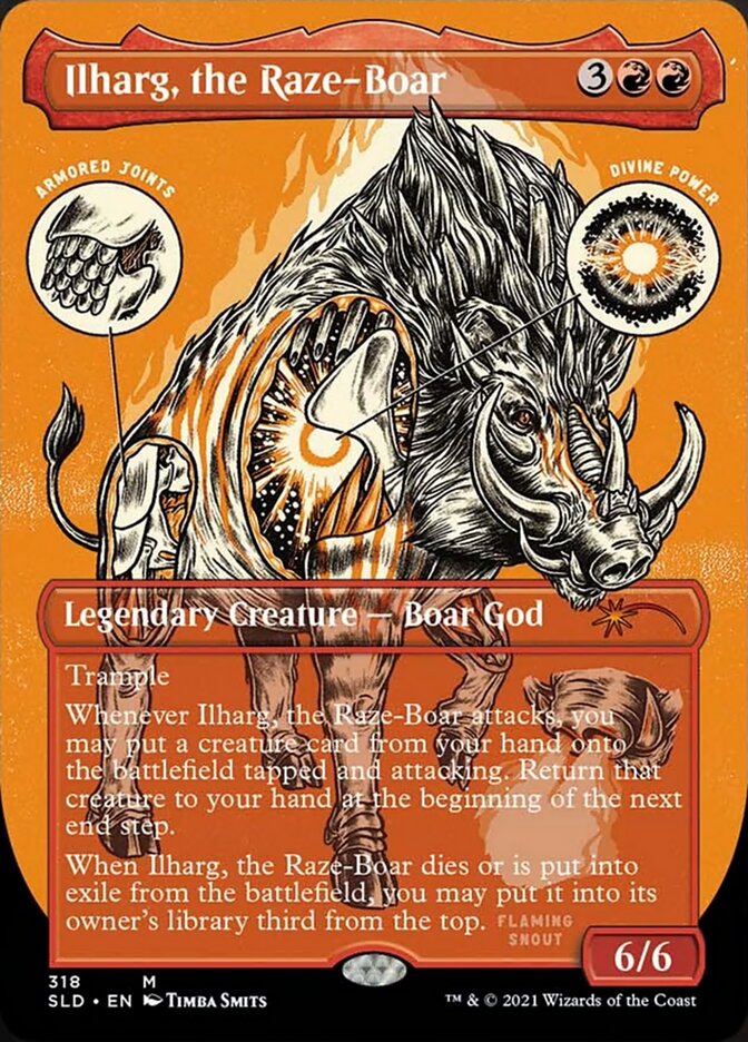 Ilharg, the Raze-Boar (Borderless Foil Etched) [Secret Lair Drop Series] | RetroPlay Games