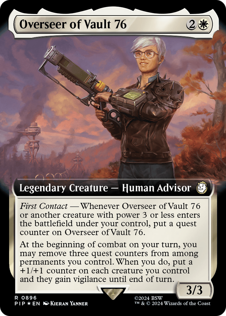 Overseer of Vault 76 (Extended Art) (Surge Foil) [Fallout] | RetroPlay Games