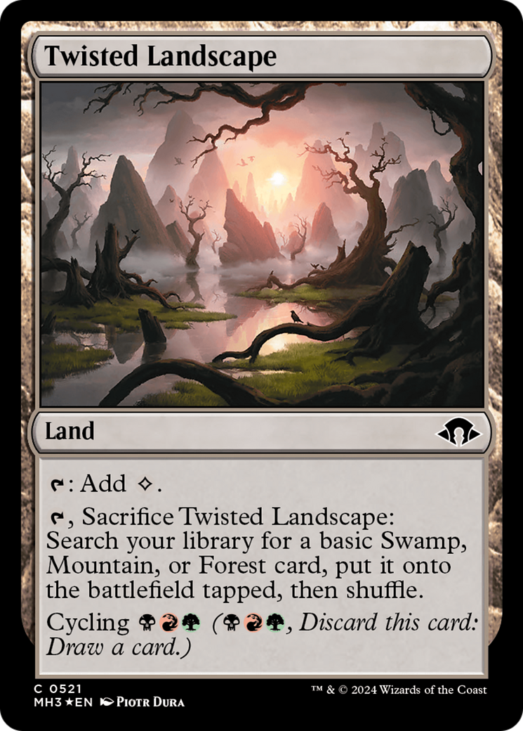 Twisted Landscape (Ripple Foil) [Modern Horizons 3] | RetroPlay Games